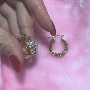 Vintage G by GUESS hoop earrings .